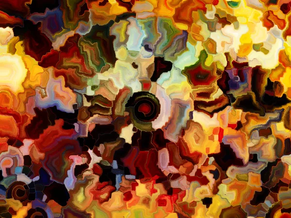 Blütenblätter aus Glasmalerei — Stockfoto