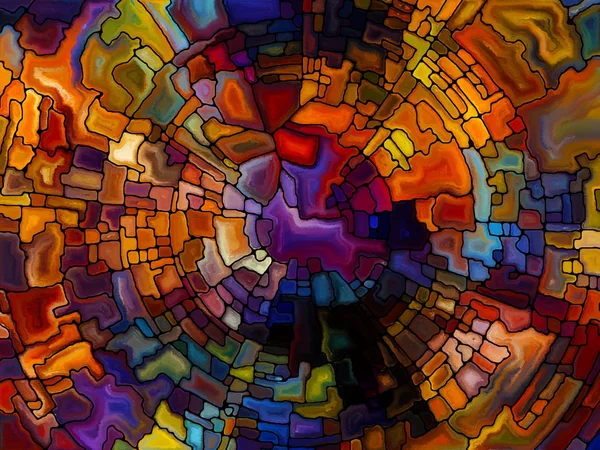 Dance of Stained Glass — Stock Photo, Image