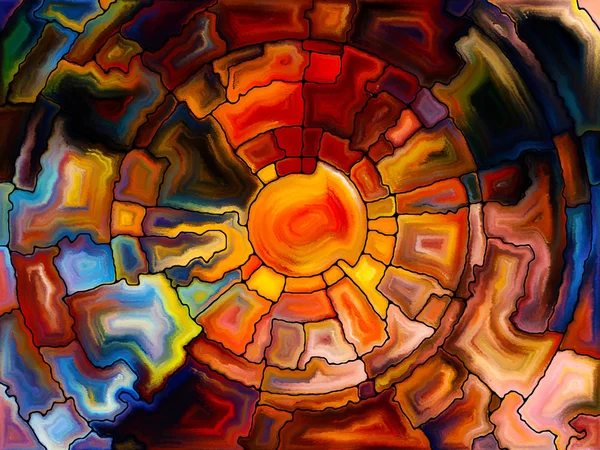 Gebrandschilderd glas abstractie — Stockfoto