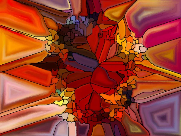 Visualization of Digital Stained Glass — Stock Photo, Image