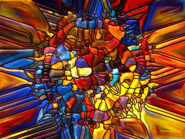 Renkli vitray — Stok fotoğraf