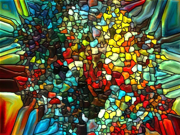 Illusies van gebrandschilderd glas — Stockfoto