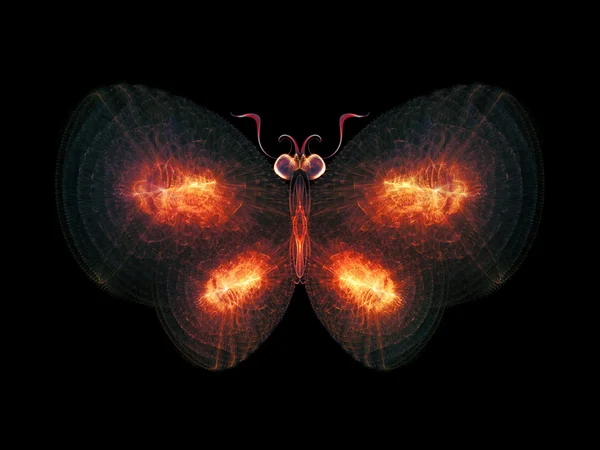 Virtual Butterfly — Stock Photo, Image
