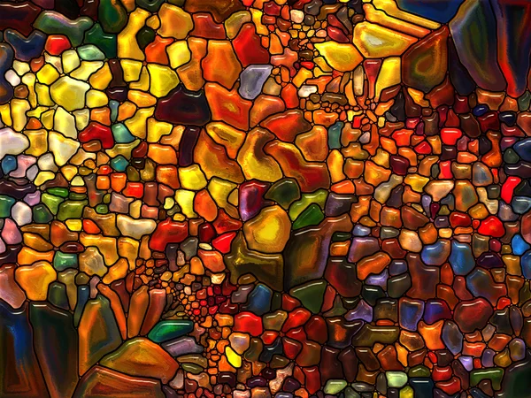 Blütenblätter aus Glasmalerei — Stockfoto