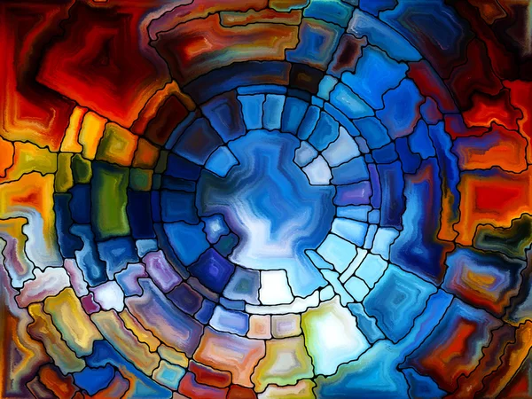 Kleurrijke gebrandschilderd glas — Stockfoto