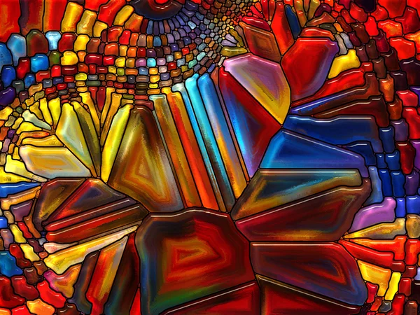 Composición de vidrieras — Foto de Stock