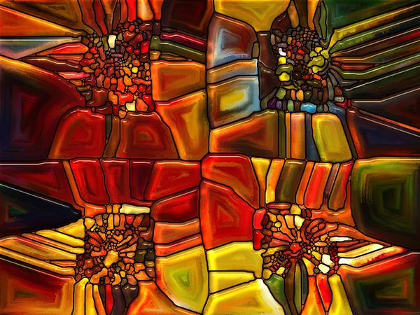 Dance of Stained Glass — Stock Photo, Image