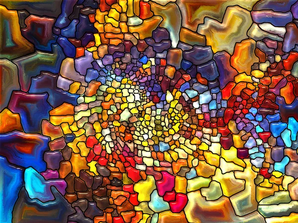 Visualization of Digital Stained Glass — Stock Photo, Image