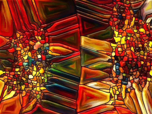 Illusies van gebrandschilderd glas — Stockfoto
