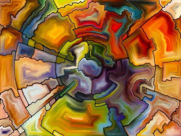Gebrandschilderd glas abstractie — Stockfoto