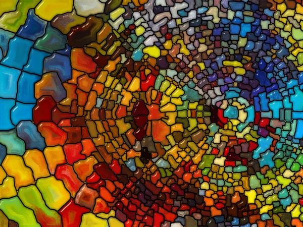 Numerieke gekleurd glas — Stockfoto