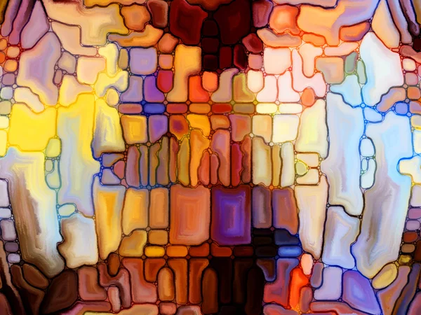 Illusie van gebrandschilderd glas — Stockfoto