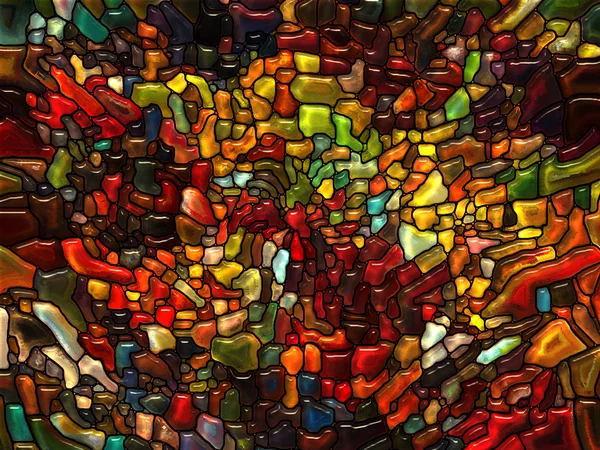 Banor av målat glas — Stockfoto