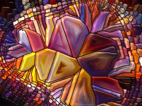 Richting van digitale gekleurd glas — Stockfoto
