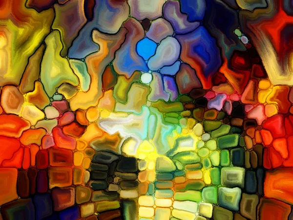 Illusion of Stained Glass — Stock Photo, Image