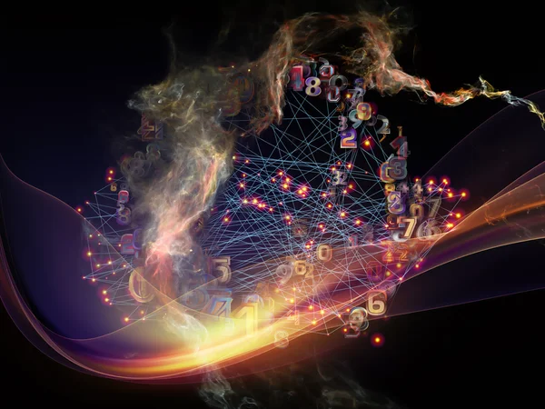 Virtualización de la nube de datos —  Fotos de Stock