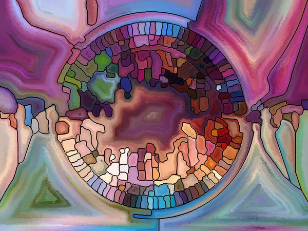 Virtual Stained Glass — Stock Photo, Image