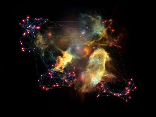 네트워크의 불빛 — 스톡 사진