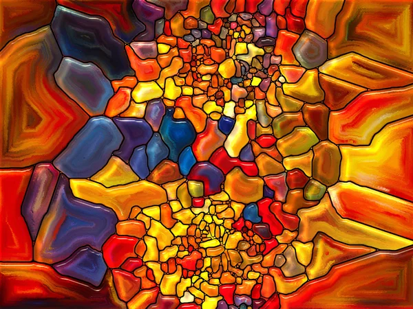 Visualization of Digital Stained Glass — Stock Photo, Image