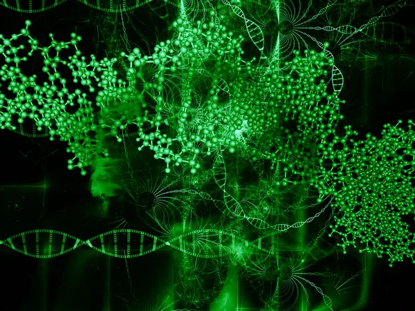 Виртуальная ДНК — стоковое фото