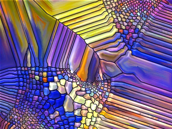 Visualization of Digital Stained Glass — Stock Photo, Image