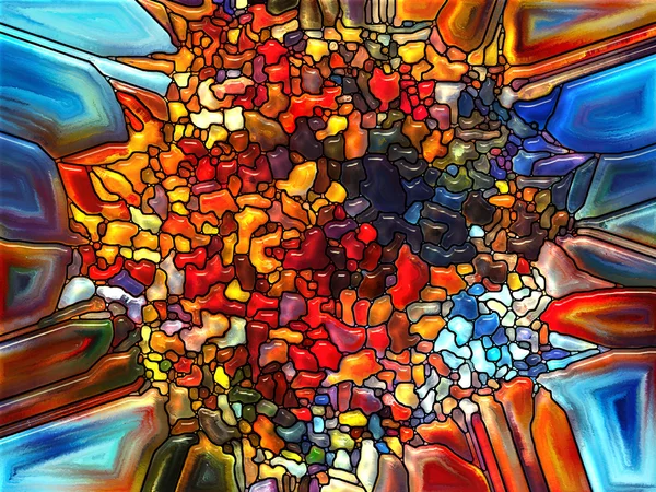 Visualization of Digital Stained Glass — Stock Photo, Image