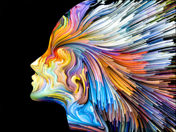 Fondo de pintura mental — Foto de Stock