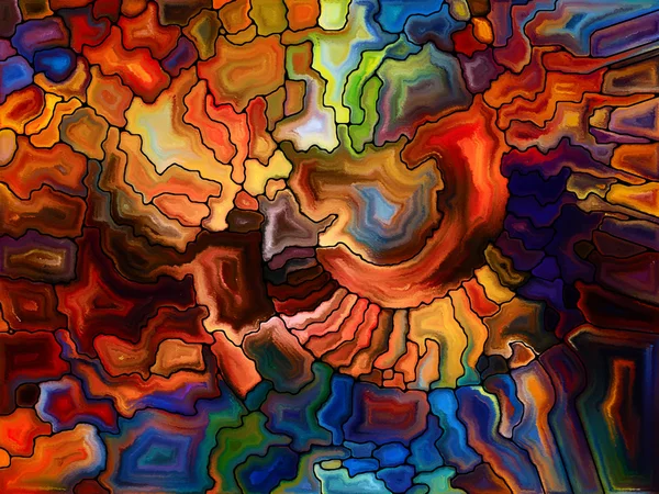 Iluzia sticlei colorate — Fotografie, imagine de stoc