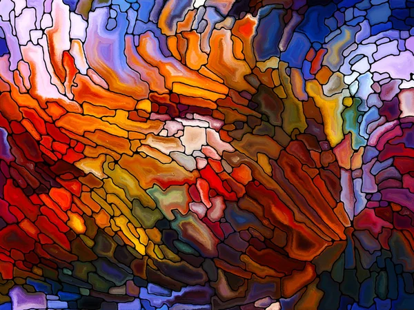 Målat glas abstraktion — Stockfoto