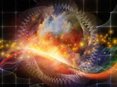 Kapı görselleştirme soyut