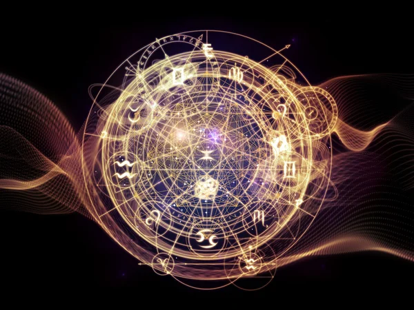 Virtual Life of Sacred Geometry — Stock Photo, Image