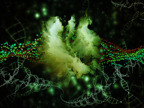 Lichten van dna — Stockfoto