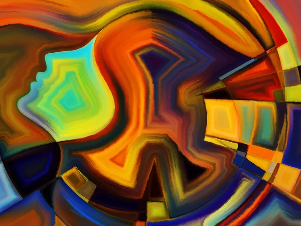 Renkler iç geometri — Stok fotoğraf
