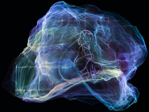 Dans zihin parçacık — Stok fotoğraf