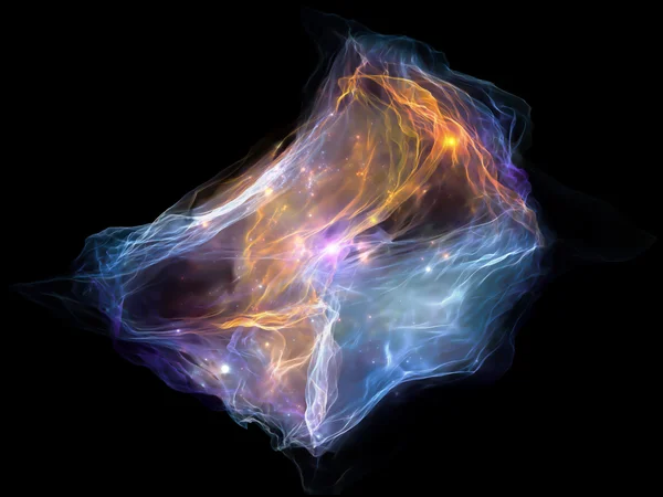 心灵粒子的加速度 — 图库照片