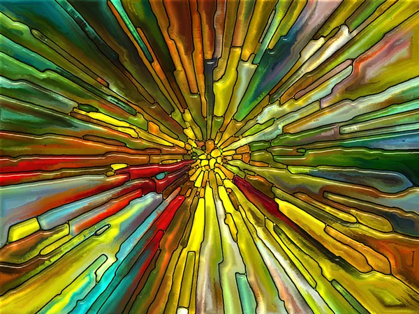 Accidental Stained Glass — Stock Photo, Image