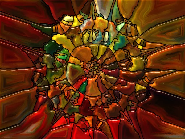 Illusion of Stained Glass — Stock Photo, Image