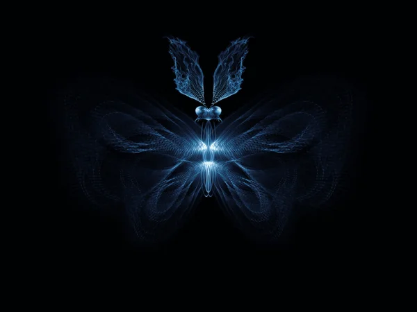 Virtual Butterfly — Stock Photo, Image