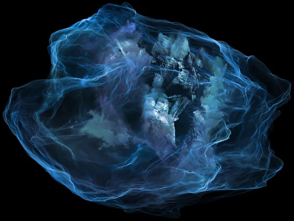 Zihin parçacık görselleştirme — Stok fotoğraf