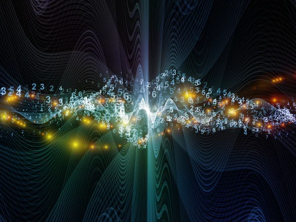 Dijital ışık dalgaları — Stok fotoğraf