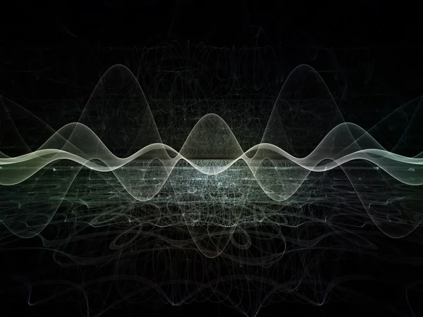 Işık dalgaları görselleştirme — Stok fotoğraf