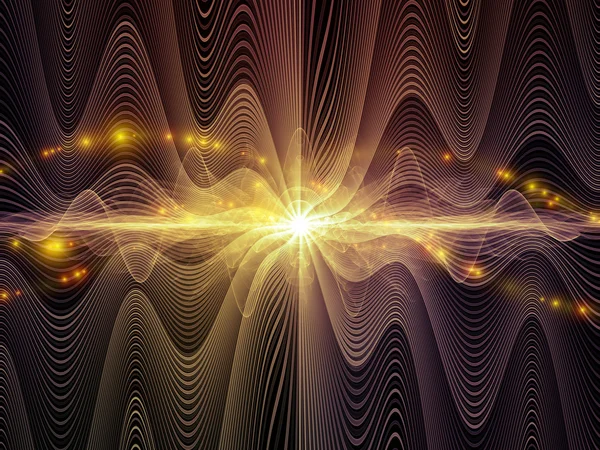 Velocidade das ondas de luz — Fotografia de Stock