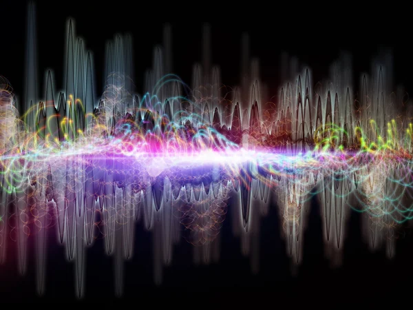 Lampor av ljud — Stockfoto