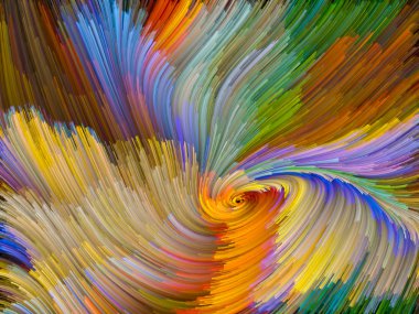 Canlı renkler girdap