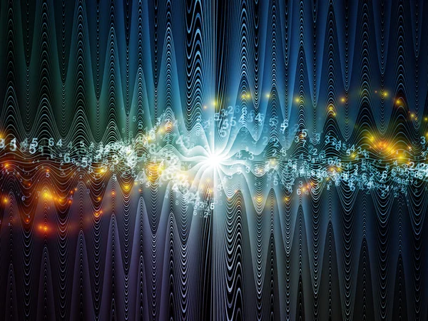 Digital Light Waves — Stock Photo, Image