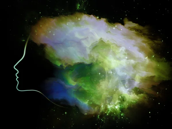 Nebula Girl — Stock Photo, Image
