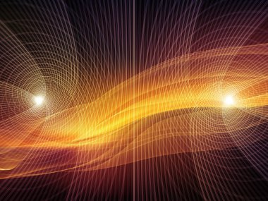 doğru dijital ışık dalgaları