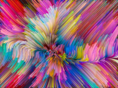 Dijital renkli girdap doğru