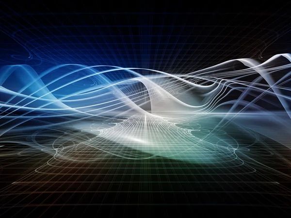 Virtual Light Waves — Stock Photo, Image