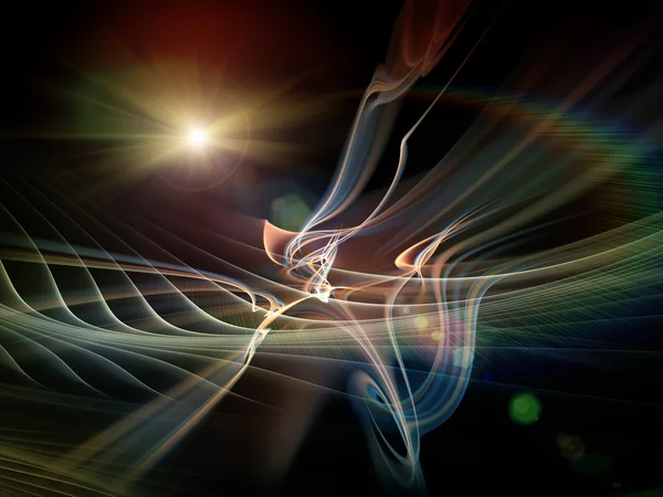 Energie der Lichtwellen — Stockfoto